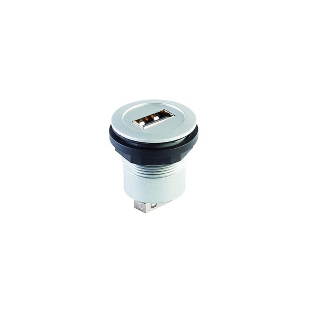 USB2 0 jack A jack A Silver Ø 22 3 mm Round RRJ USB AA