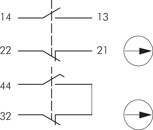 AZOSOI Transparent Momentary Contact Block for Automation AZOSOI Connection Diagram