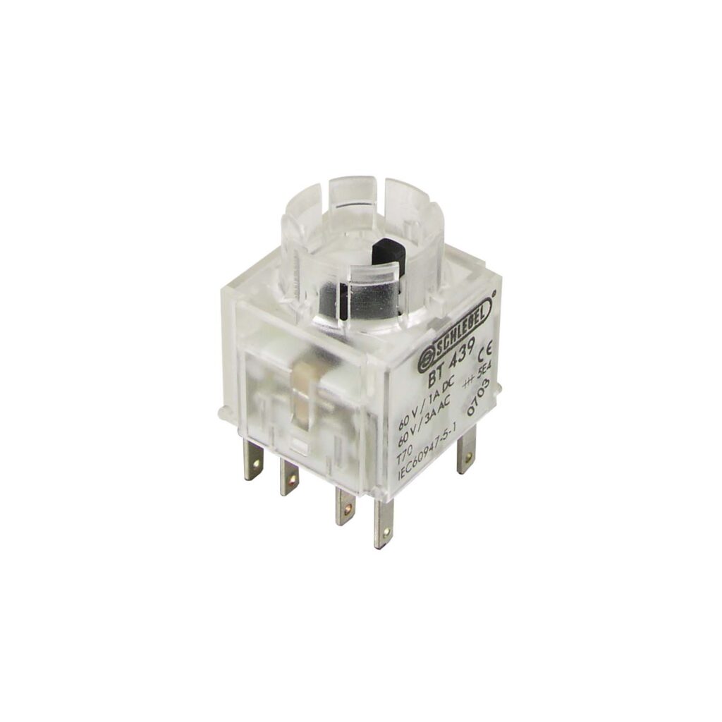 Contact Block Momentary 3 Mm 2 X Nc 2 X No Faston Terminal 2