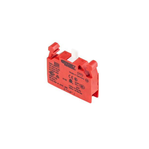 DTO Red Momentary IP20 Contact Block for Industrial Use DTO Product Image
