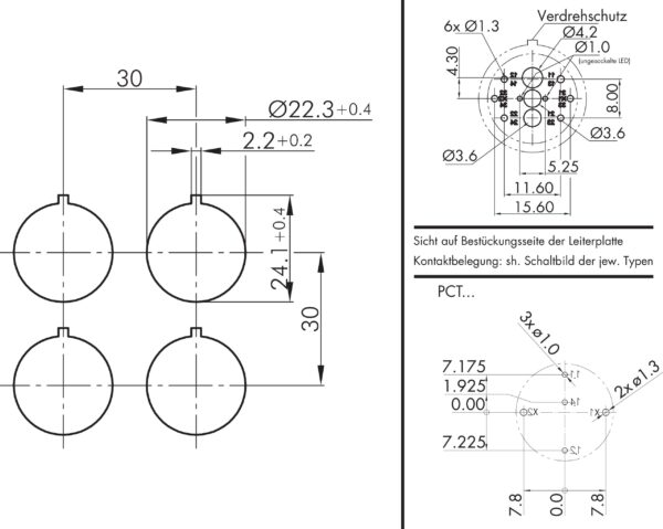 SVANSG+SG-24V Drilling Pattern