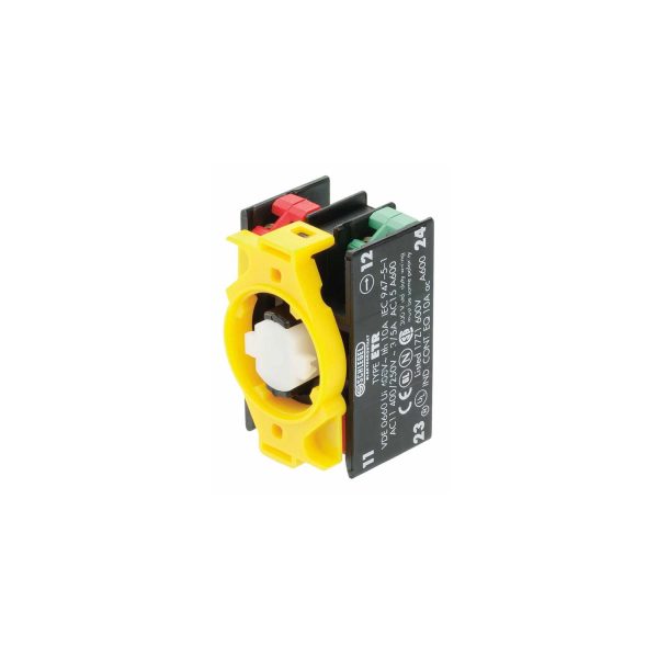 ETR Black Momentary Screw Contact Block for Industrial Use ETR Product Image
