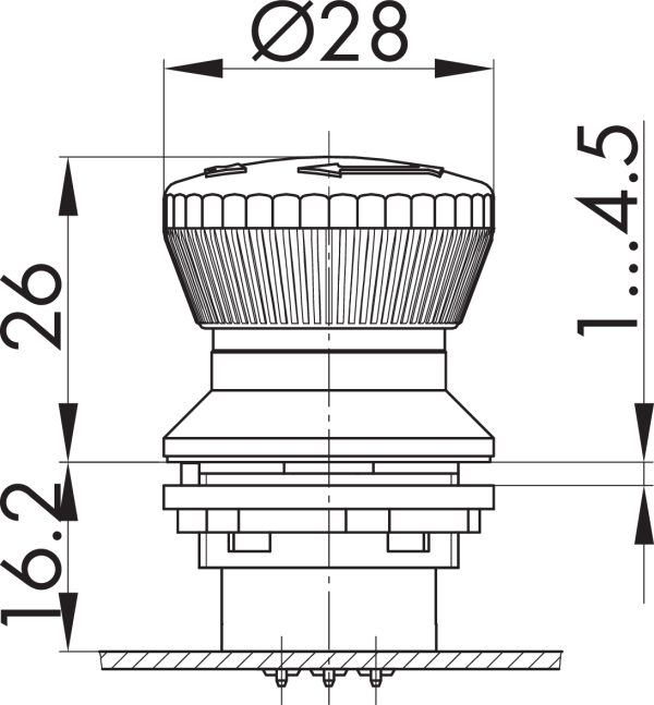 FRVKZL Dimensional Drawing