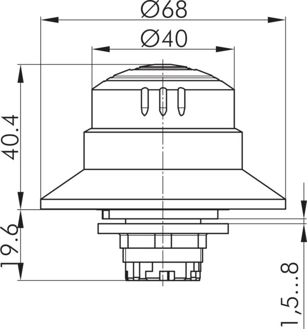 KRBUV70 Dimensional Drawing