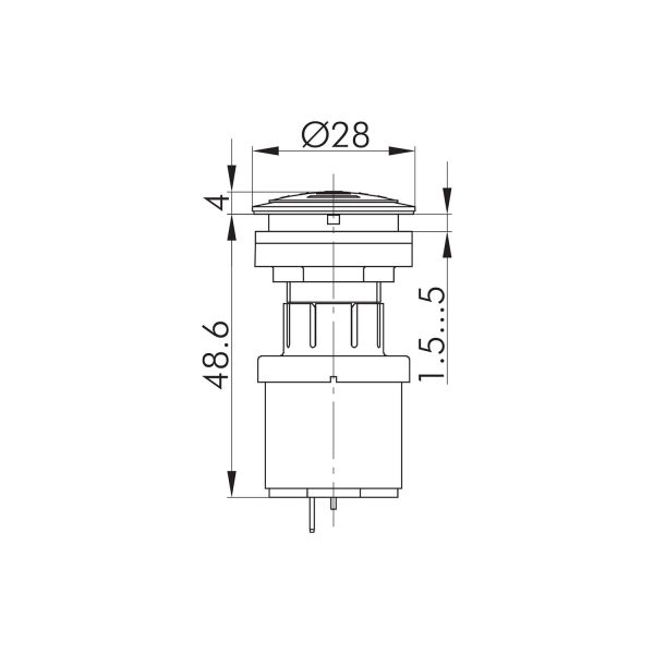 RRJNSGL+SGLR-24V Dimensional Drawing