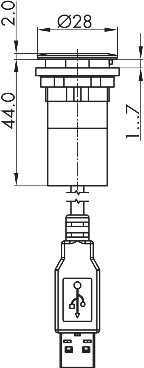 RRJ_RFID_HID Dimensional Drawing