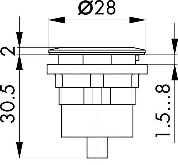 RRJ_USB_AA Dimensional Drawing