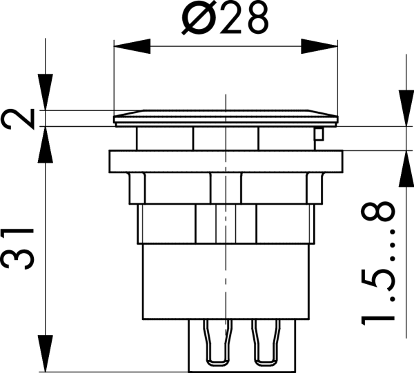 RRJ_USB_BA Dimensional Drawing