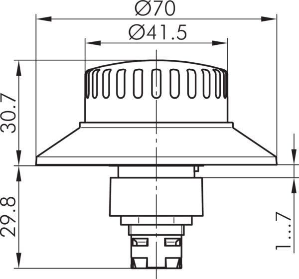 RXJFV Dimensional Drawing