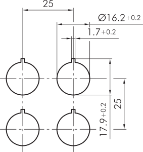 RXSKUV Drilling Pattern