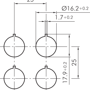 RXSKUV Drilling Pattern