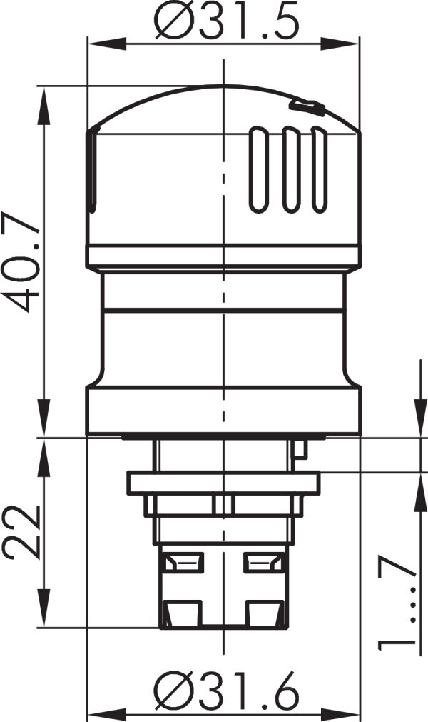 RXUV Dimensional Drawing