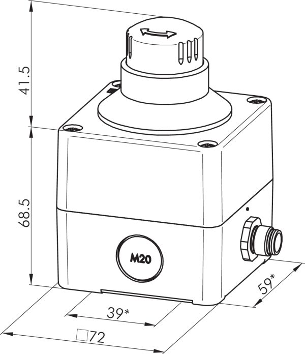 SILH_ASIE_QRBUV Dimensional Drawing