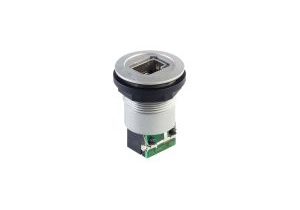 RRJ_RJ45_STB Silver RJ45 Panel Mount Jack for Automation RRJ_RJ45_STB Product Image