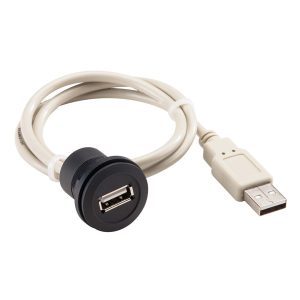 RRJ_USB_SW Round USB Panel Mount Jack for HMI Systems RRJ_USB_SW Product Image